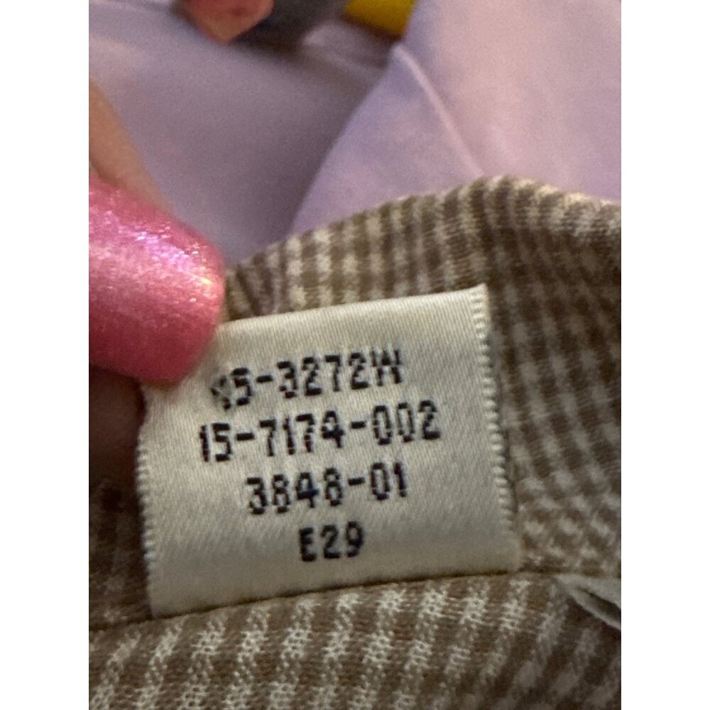 Vintage Sarah Chapman Maxi Gingham Modest Button Up Tie - Back Dress Size 12 - Picture 5 of 15